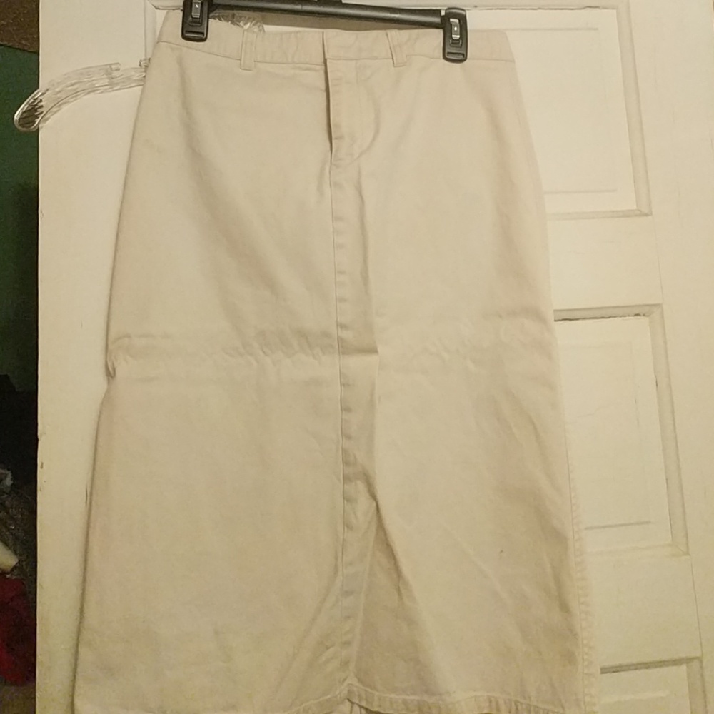 Beige Tommy Hilfiger pencil skirt